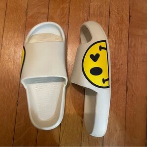 Smiley Face Slippers - NWT
